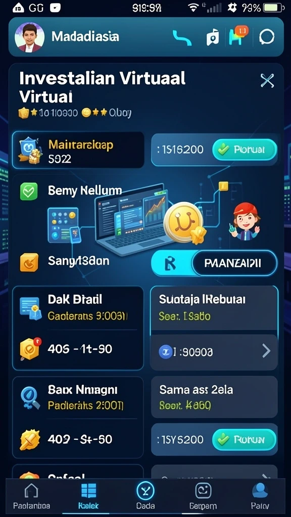 a200m - Fitur karakter unik yang dapat dipilih pemain.