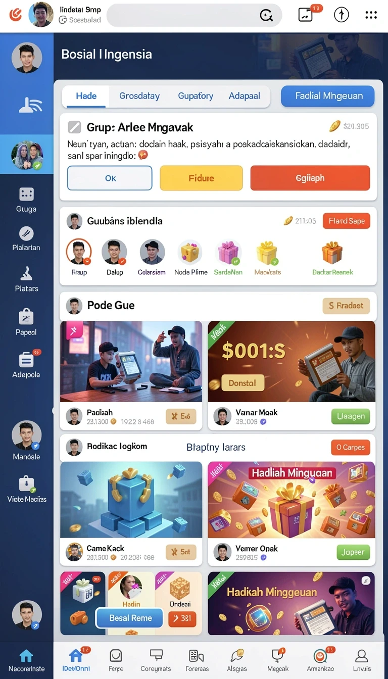 ina777 - Screenshot menampilkan tampilan antarmuka yang menarik.