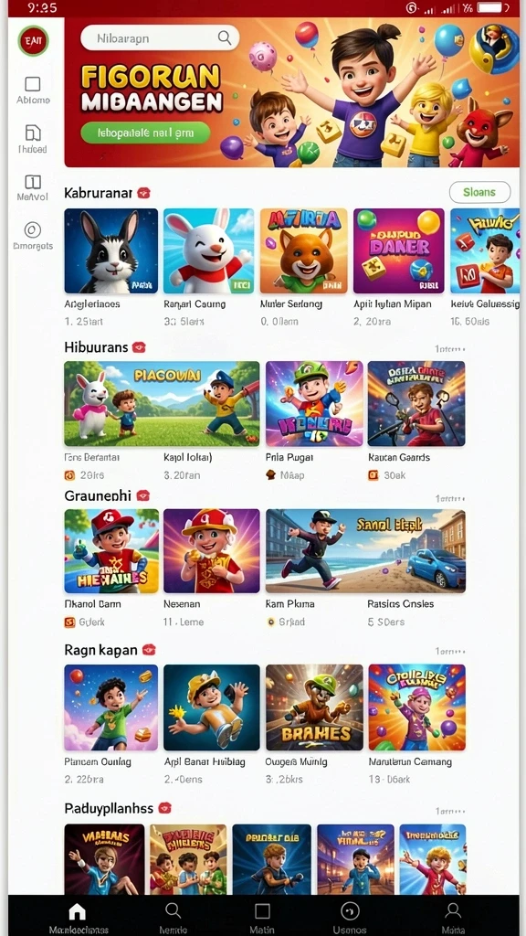 pasar123 - Screenshot menampilkan beranda utama aplikasi PASAR123.