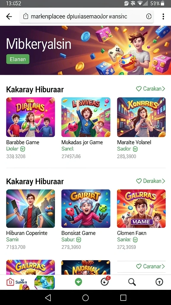 rajaclub - Tampilan antarmuka yang menarik dan user-friendly.