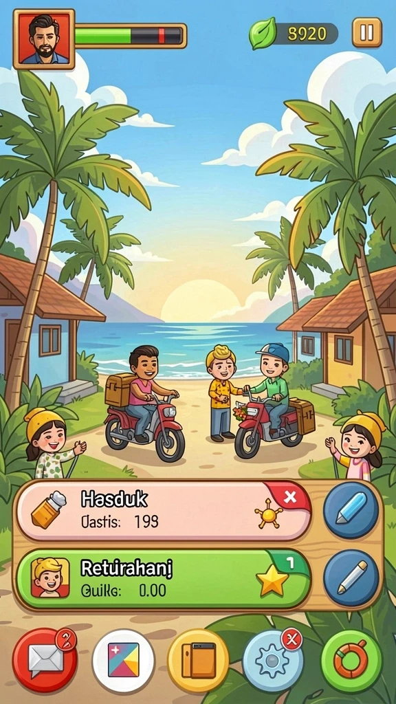rpvip4 - Tampilan menu awal yang menarik dan intuitif.